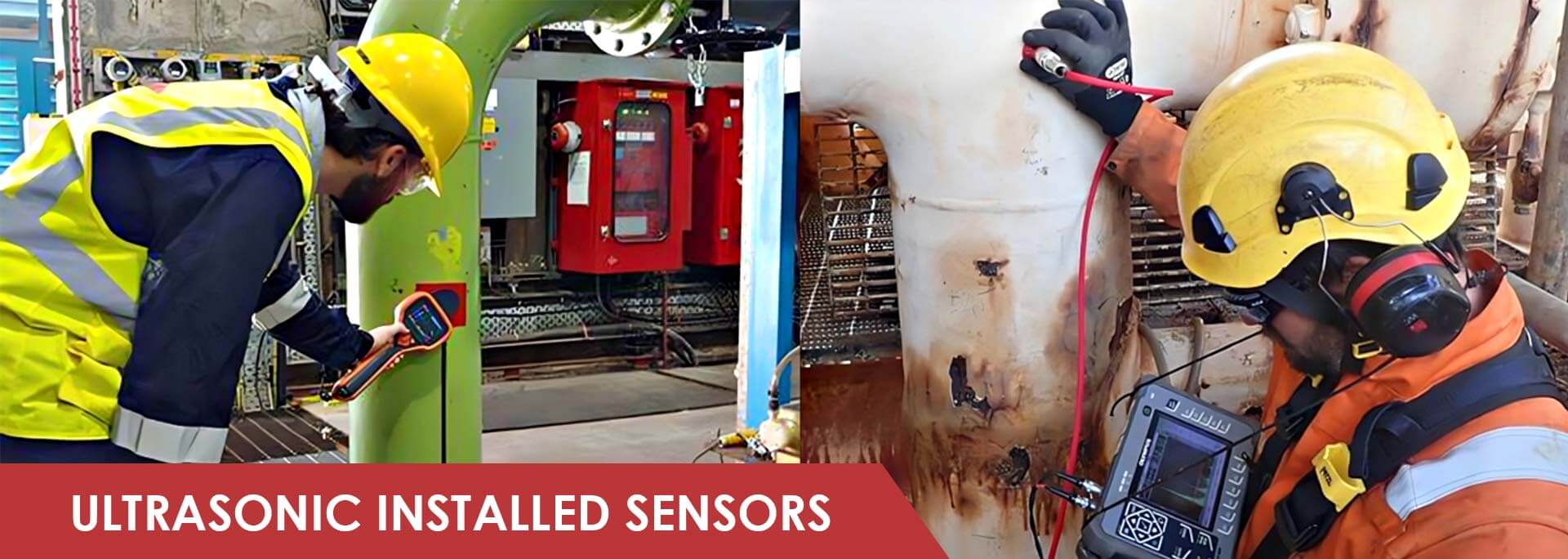 Ultrasonic installed sensors